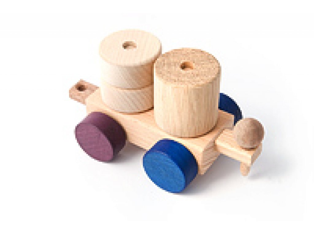 Dřevěné hračky - Stavebnice vláček