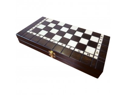 Šachová souprava velikost č. 4 - Tmavá a Pálená