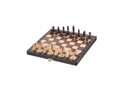 ŠACHOVÁ SOUPRAVA - Střední magnetické dřevěné šachy 