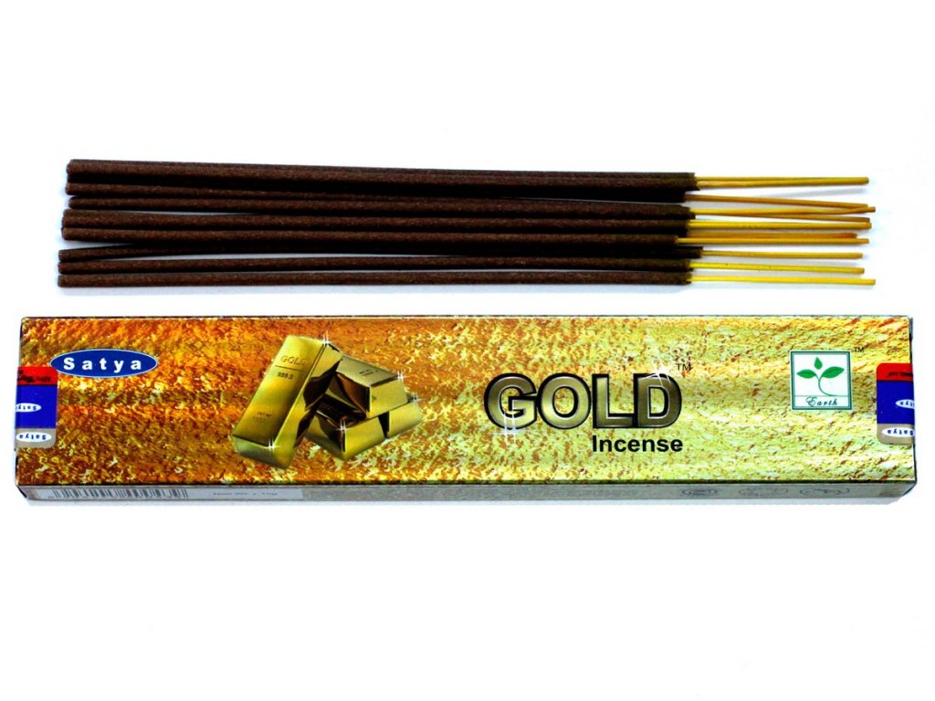 GOLD (zlaté) vonné tyčinky Satya 15 g