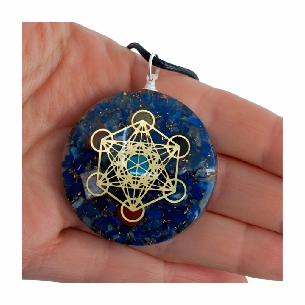 Přívěsek orgonit METATRON LAPIS LAZULI 4 cm