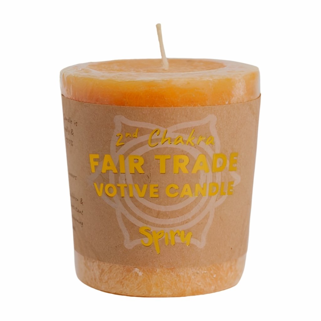 2.ČAKRA votivní svíčka přání Fair Trade 10 hod.