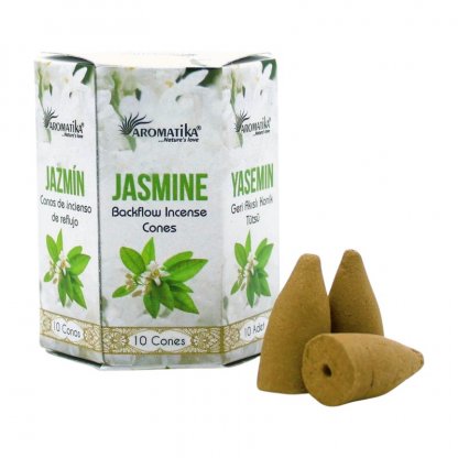 JASMÍN masala kužely Tekoucí dým Aromatika 10 ks