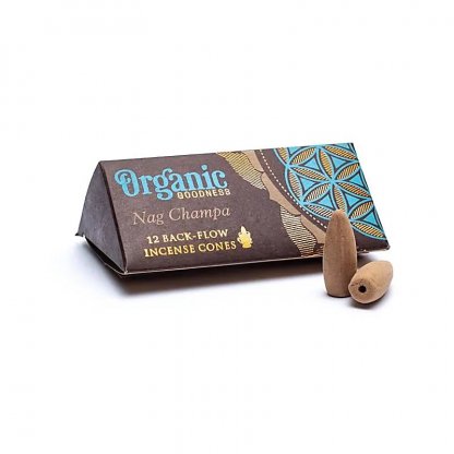 NAG CHAMPA kužely Tekoucí dým Organic Goodness 12 ks