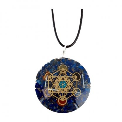 Přívěsek orgonit METATRON LAPIS LAZULI 4 cm