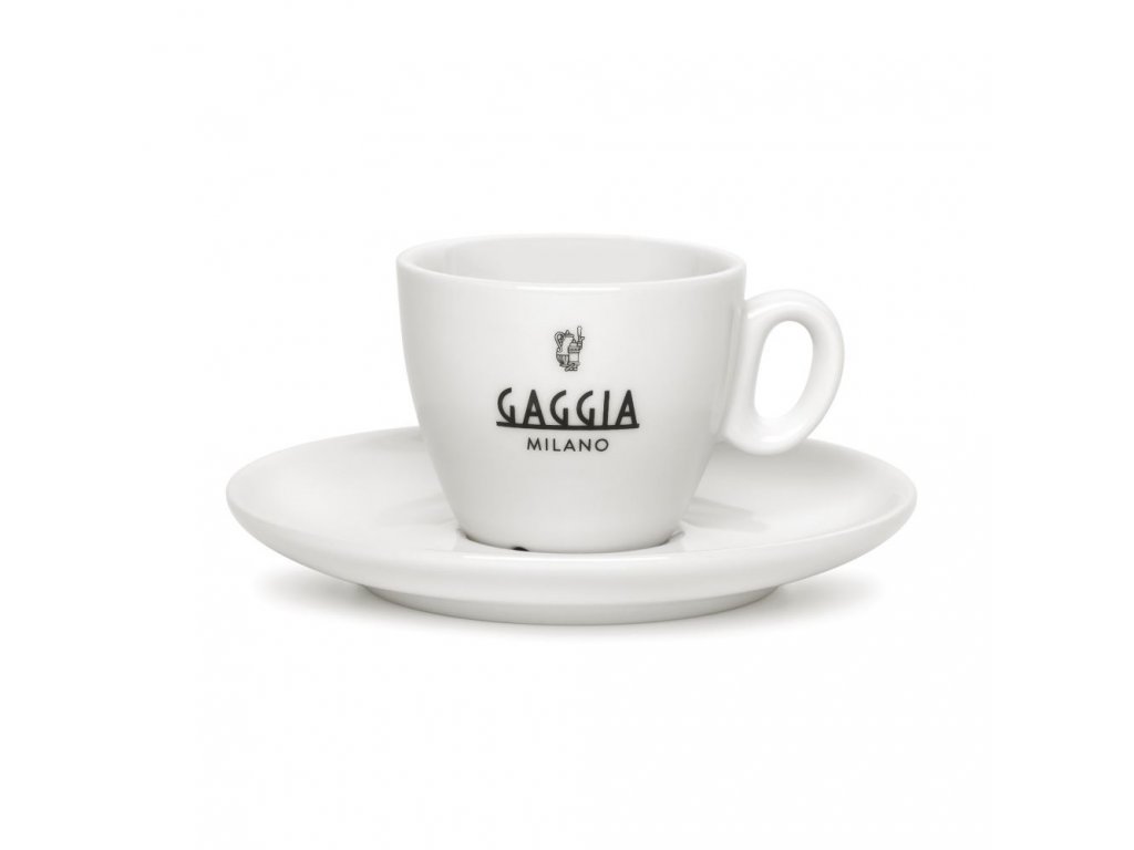 Gaggia šálky s tanierikmi espresso 6 ks