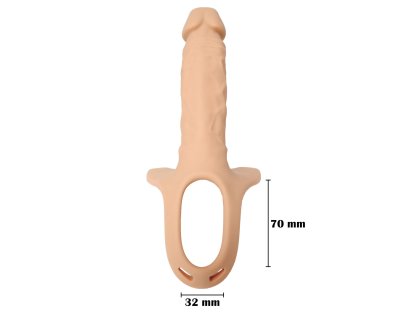 Hollow připínací dildo