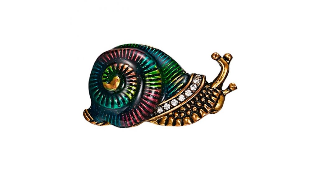 Snail brooch type 3