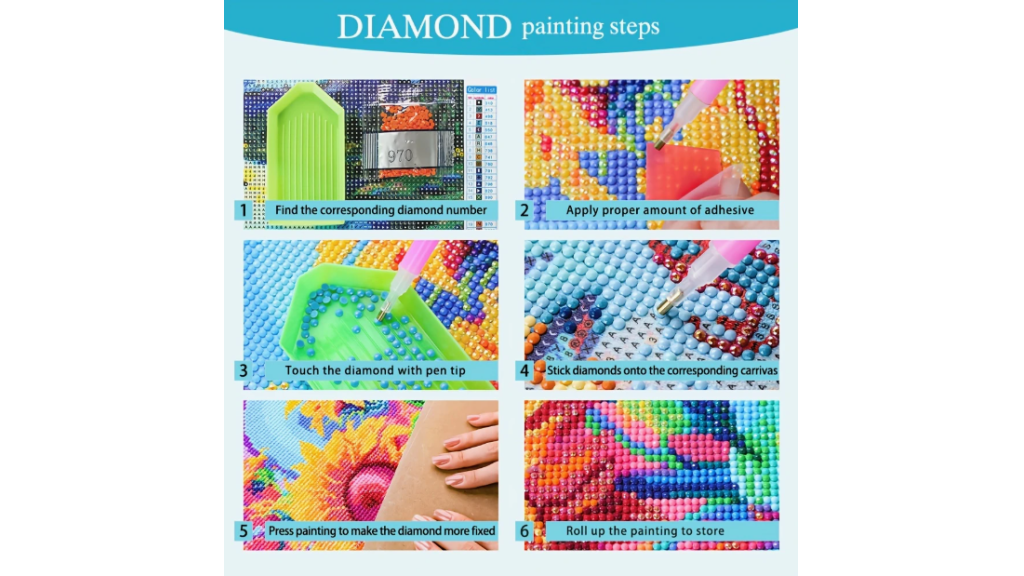 Diamond painting 5D DIY – snail with butterflies