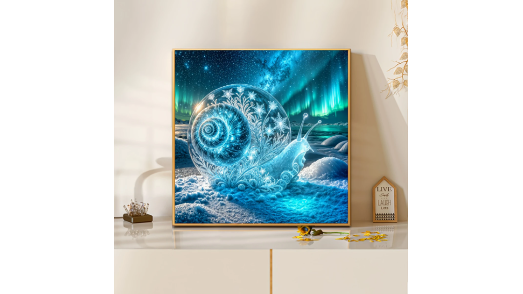 Peinture diamant 5D DIY – escargot d’hiver