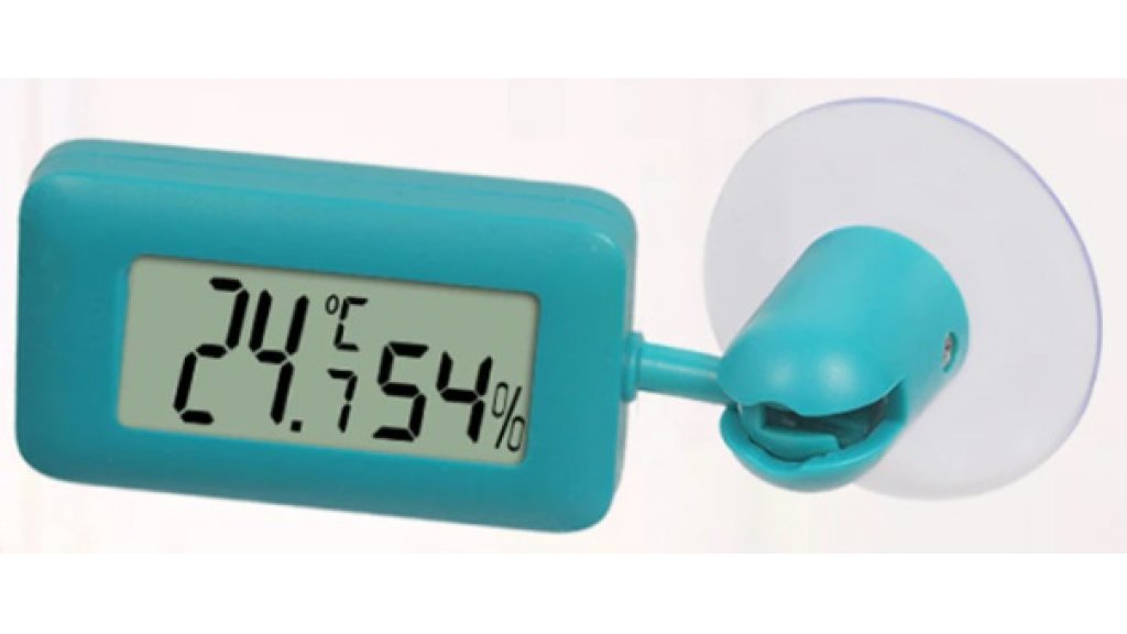 Termometro digitale - igrometro con ventosa