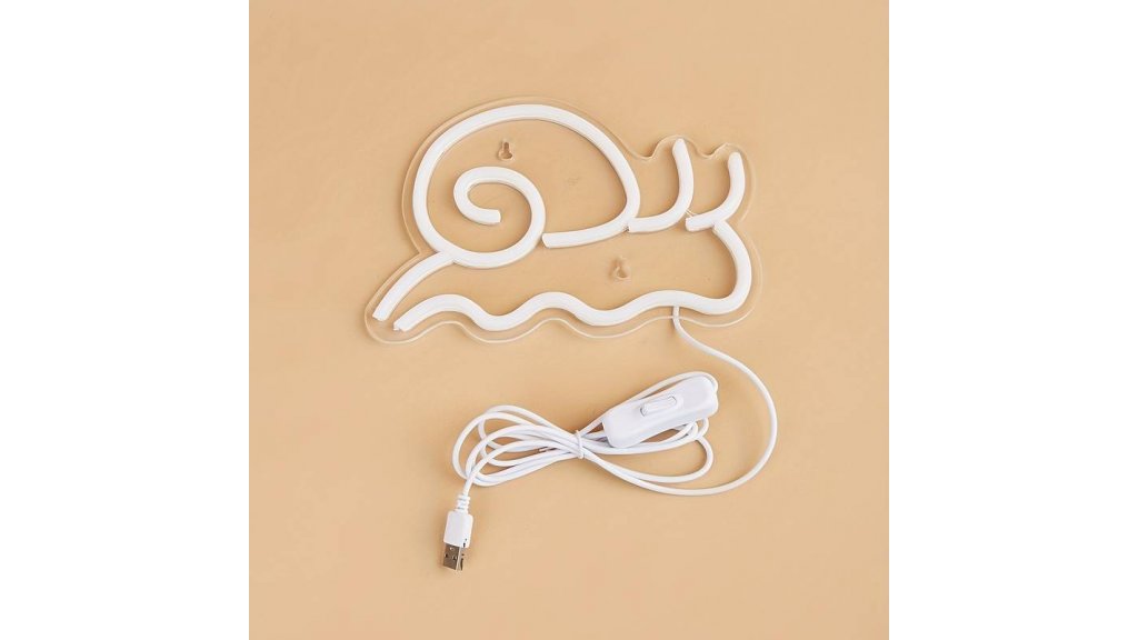 LED neon wall or table decoration SNAIL, USB power supply