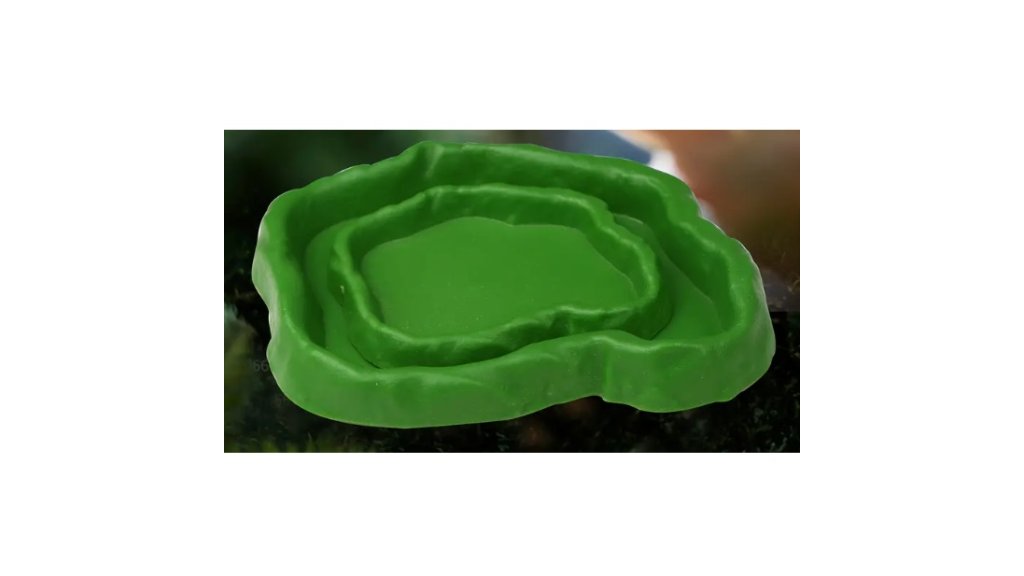 Shallow plastic bowl - stone imitation