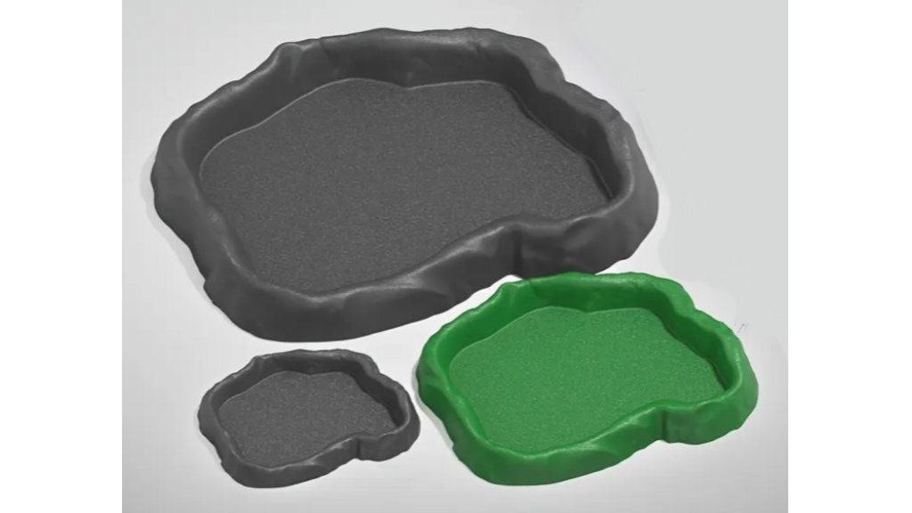 Shallow plastic bowl - stone imitation