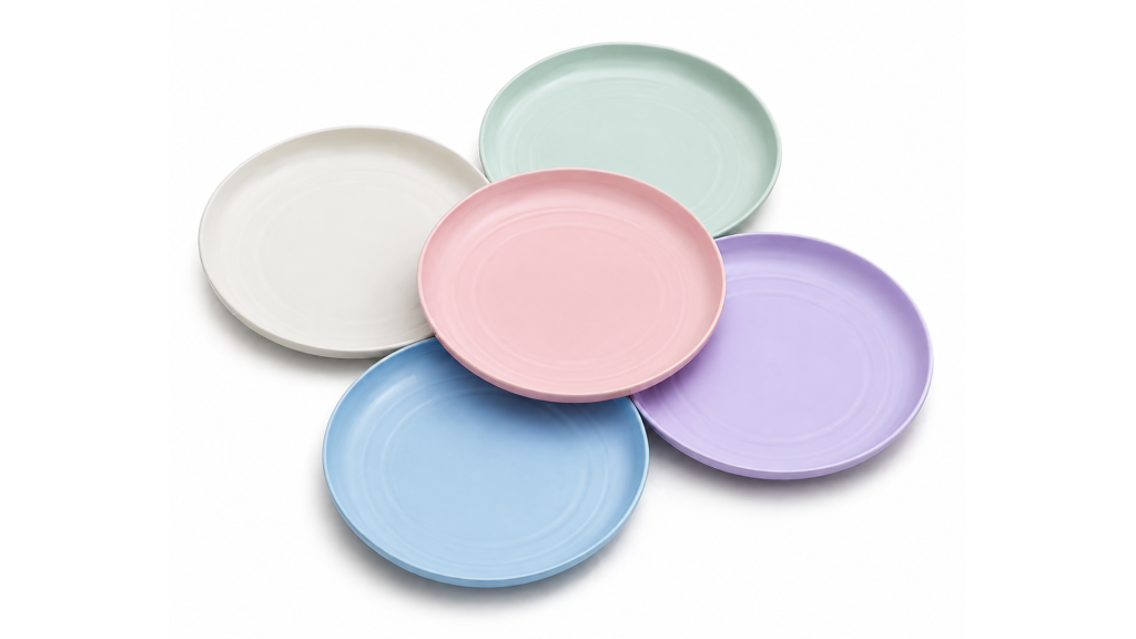 Flacher Kunststoffteller 15 cm – verschiedene Farben