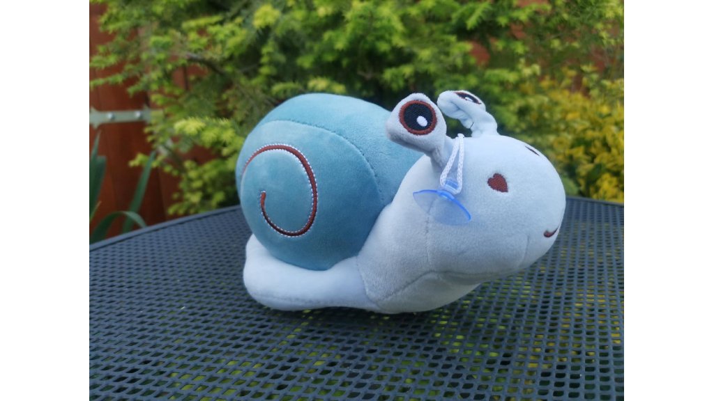 Plush snail with suction cup - mix of colors