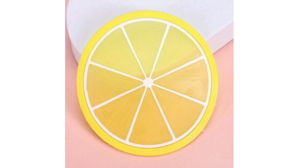 Assiette plate en silicone, diamètre 8,5 cm – différents motifs de fruits
