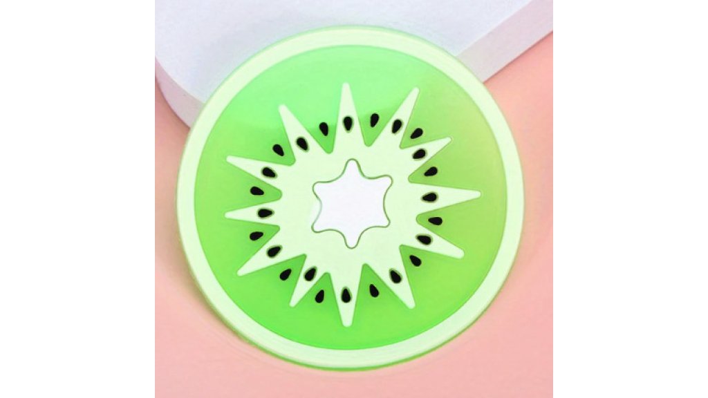Assiette plate en silicone, diamètre 8,5 cm – différents motifs de fruits