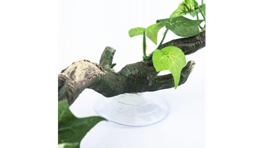 Resin branch with suction cups