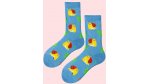 Blue snail socks