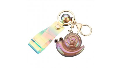 Acrylic snail keychain