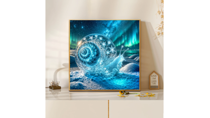 Diamond painting 5D DIY – winter snail 2