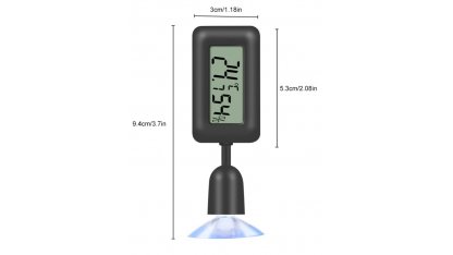 Digital thermometer - hygrometer with suction cup