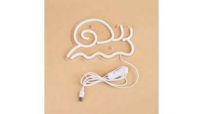 LED neon wall or table decoration SNAIL, USB power supply 2