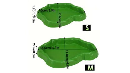 Shallow plastic bowl - stone imitation 2