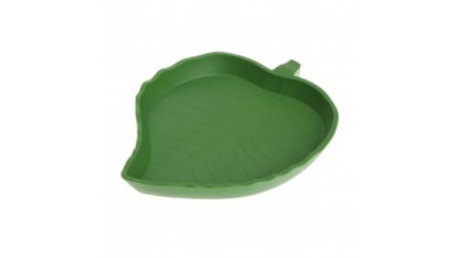 Shallow plastic bowl - leaf