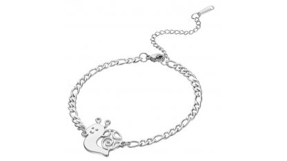 Stainless steel snail bracelet