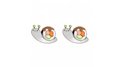 Stud earrings - snail, various motif