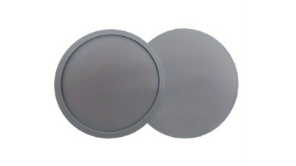 Assiette plate en silicone, diamètre 10 cm – noir/gris