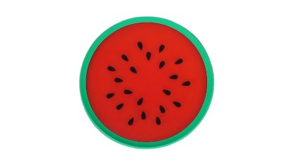 Assiette plate en silicone, diamètre 8,5 cm – différents motifs de fruits 2