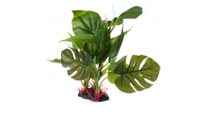 Artificial plant with large leaves