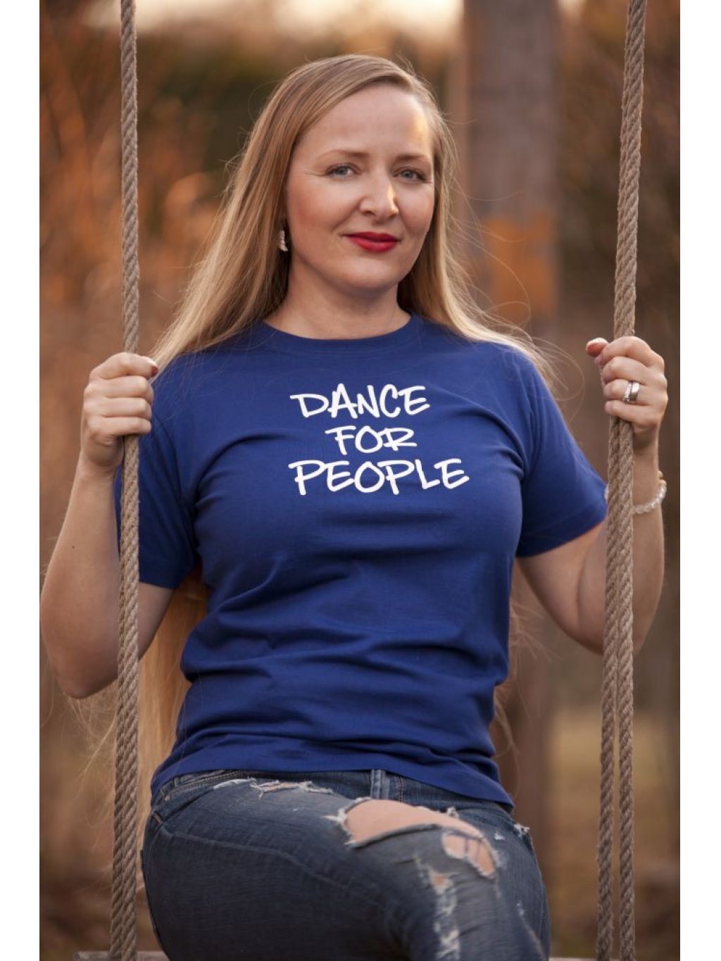 Tričko Dance For People - Modré