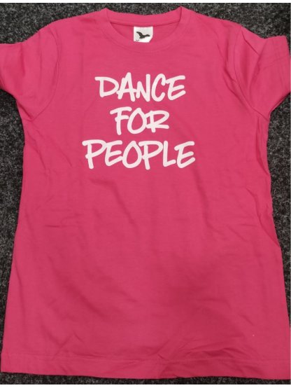 Tričko Dance For People - Růžové