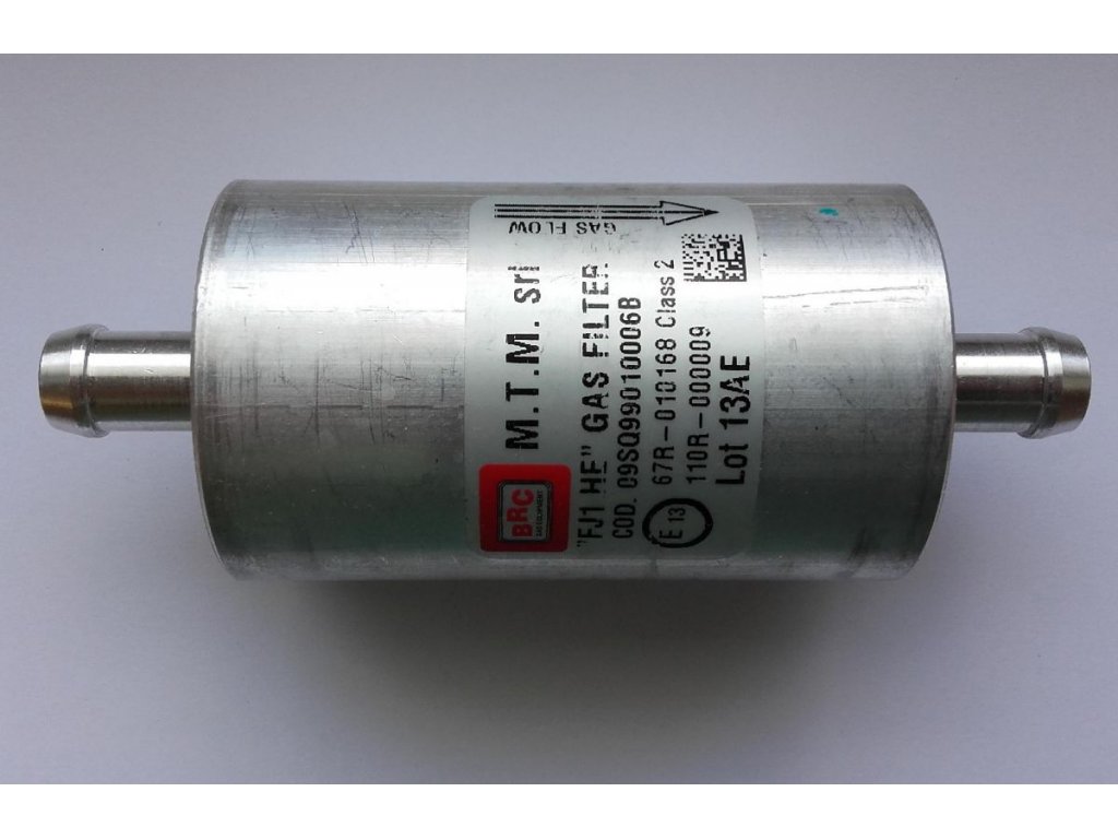 Filter LPG plynnej fázy BRC d. 12/12 mm (Al) org.