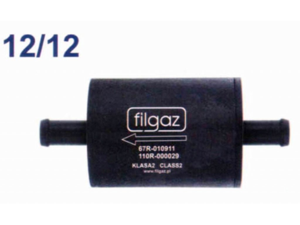 Filter LPG - plynnej fázy d.12/12 mm (plast)