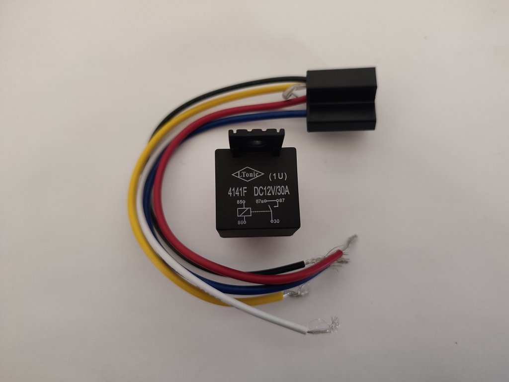 Relé 12V - 30A BRC 4141F (LTonic) s konektorom