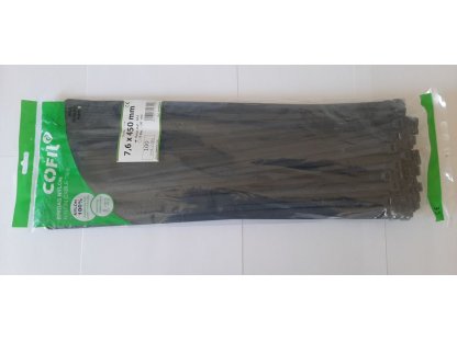 Páska sťahovacia Damesa 7,6 - 450 nylon (100ks) čierna