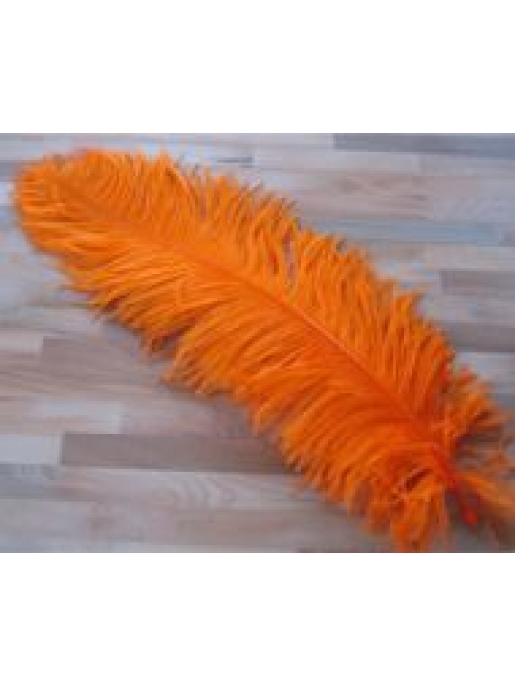 Pštrosí peří oranžové 70 - 75 cm