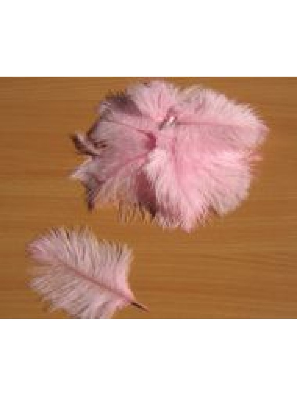 Pštrosí peří světle růžové 5 - 12 cm