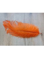 Pštrosí peří oranžové 40 - 45 cm