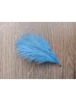 Pštrosí peří světle modré 5 - 12 cm