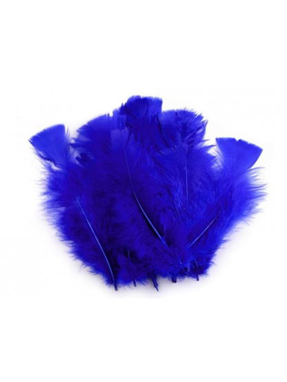 Krůtí peří tmavě modré 11 - 17 cm