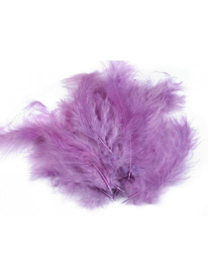 Peří marabu fialové 12 - 17 cm