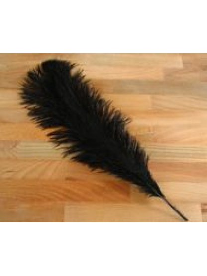 Pštrosí peří černé 40 - 45 cm