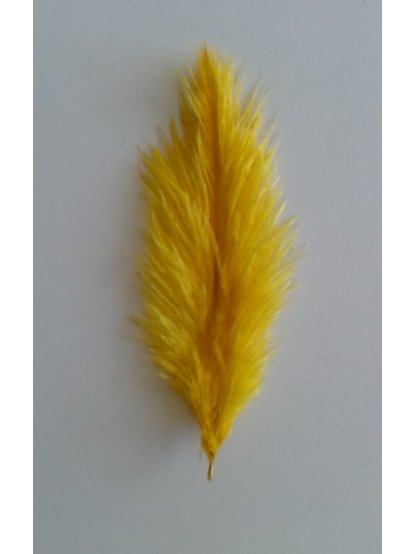Pštrosí peří žluté 12 - 20 cm