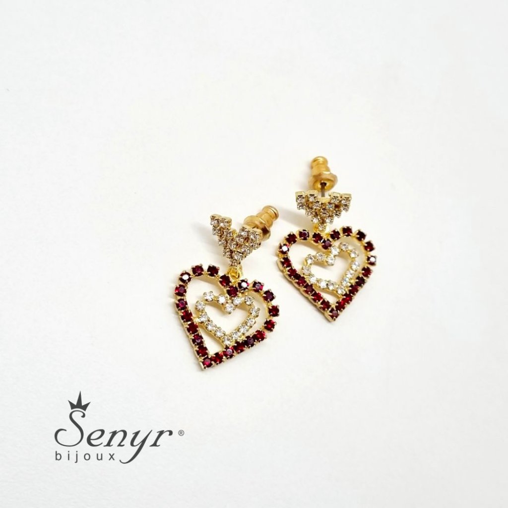 Bohemia crystal earrings HEART
